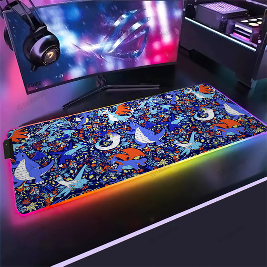 Dragon Type Pattern Custom Led Mousepad