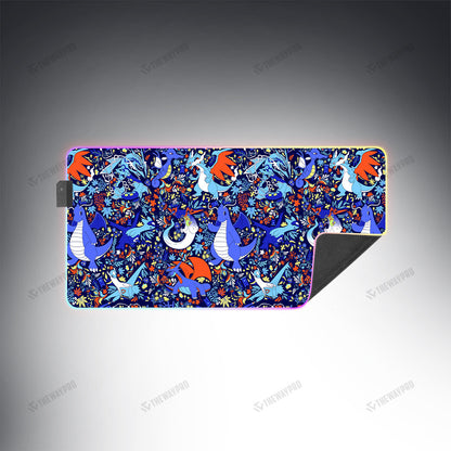 Dragon Type Pattern Custom Led Mousepad