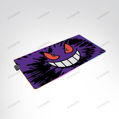 Gengar Face Tiedye Custom Led Mousepad