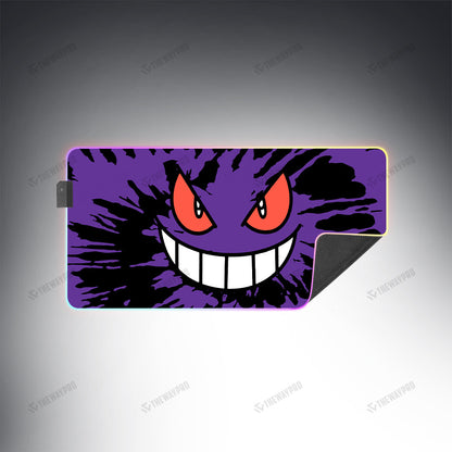 Gengar Face Tiedye Custom Led Mousepad