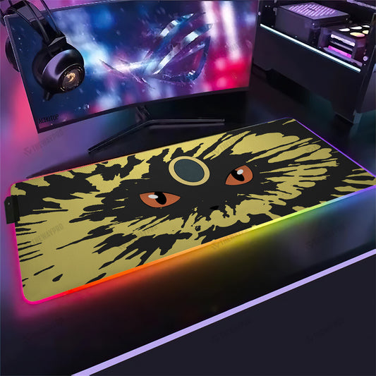 Umbreon Face Tiedye Custom Led Mousepad
