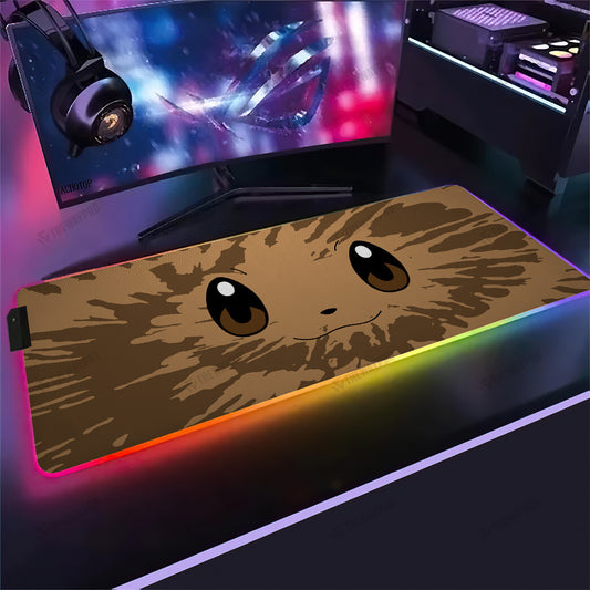 Eevee Face Tiedye Custom Led Mousepad