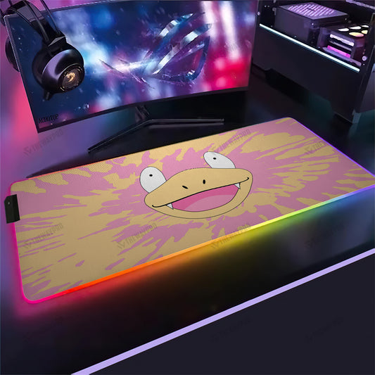 Slowpoke Face Tiedye Custom Led Mousepad