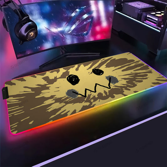Mimikyu Face Tiedye Custom Led Mousepad