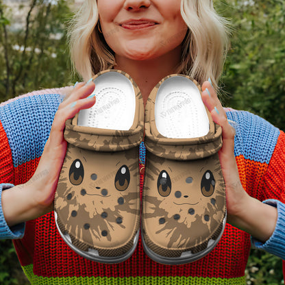 Eevee Tie Dye Face Custom Classic Clogs