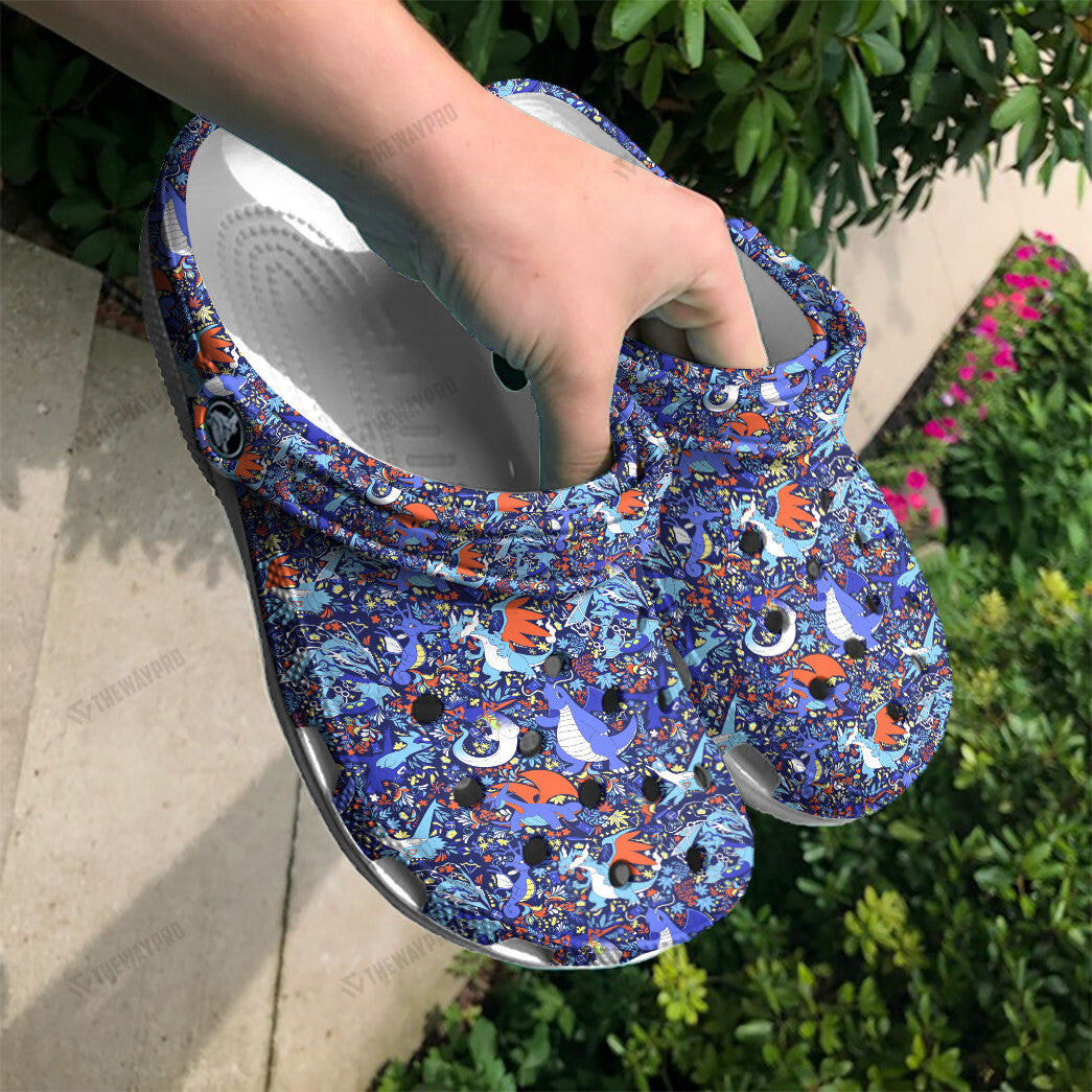 Dragon Type Pattern Custom Classic Clogs