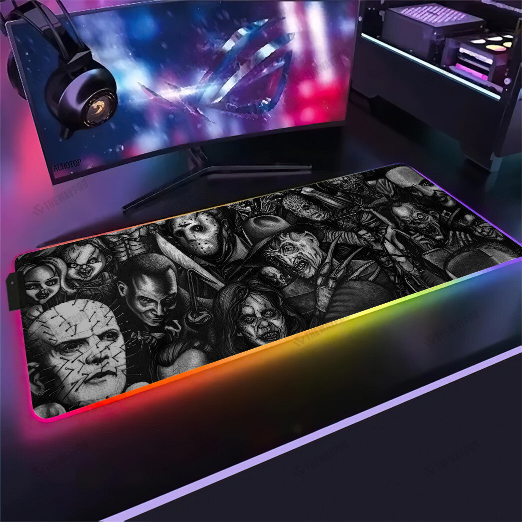 Halloween Horror Movies Custom Led Mousepad