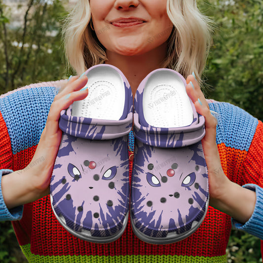 Espeon Custom Tie Dye Face Classic Clogs