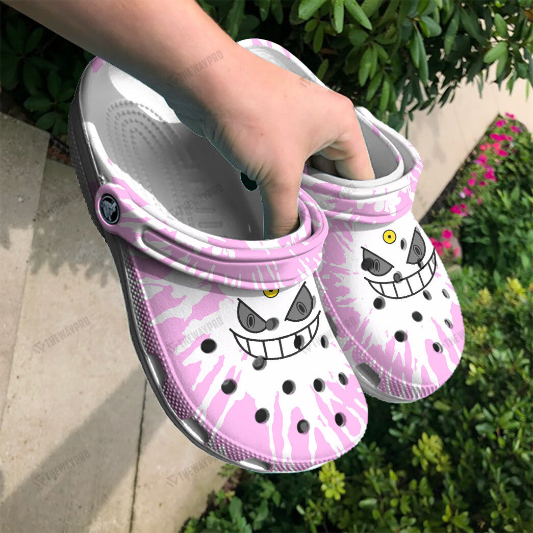 Shiny Mega Gengar Tie Dye Face Custom Classic Clogs