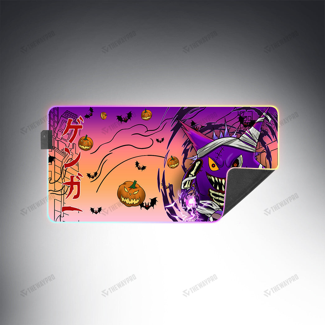 Halloween Kaiju Gengar Custom Led Mousepad