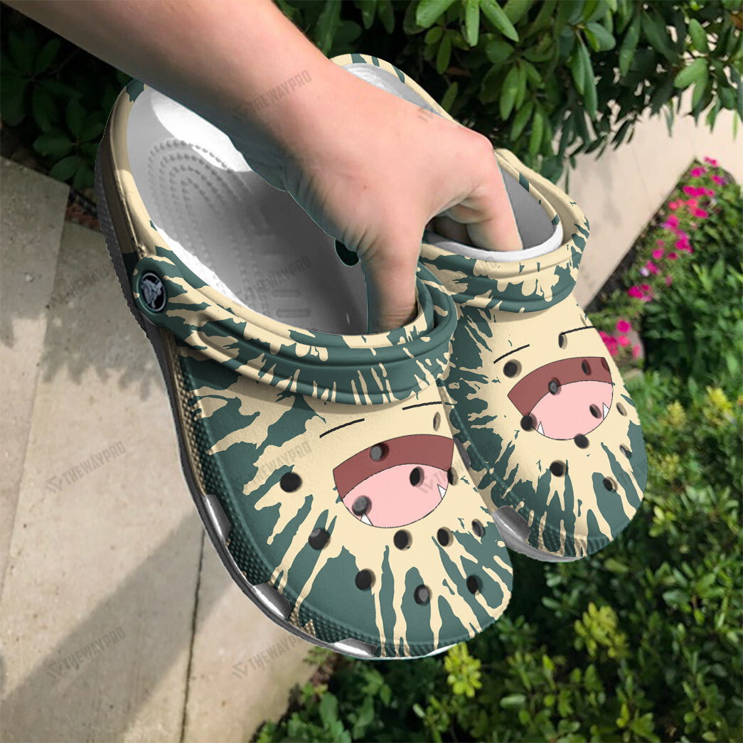 Snorlax Tie Dye Face Custom Classic Clogs