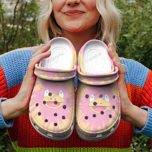 Slowpoke Tie Dye Face Custom Classic Clogs