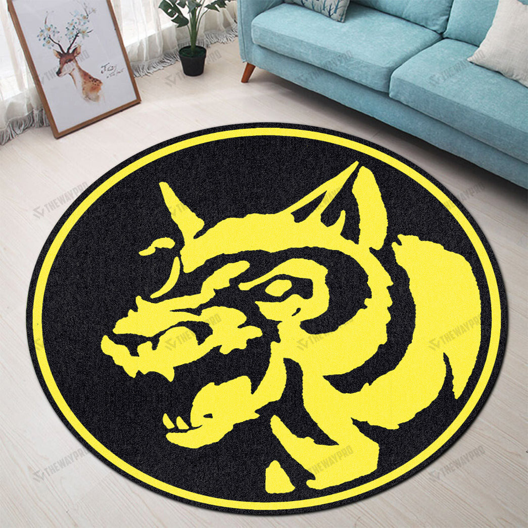 Mighty Morphin Power Rangers The Wolf Custom Round Carpet