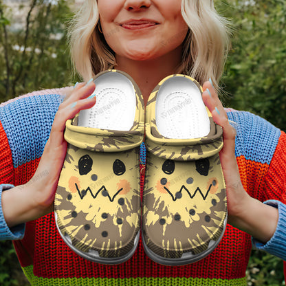 Mimikyu Tie Dye Face Custom Classic Clogs