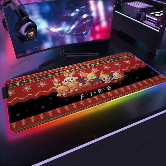 Fire Type Custom Led Mousepad