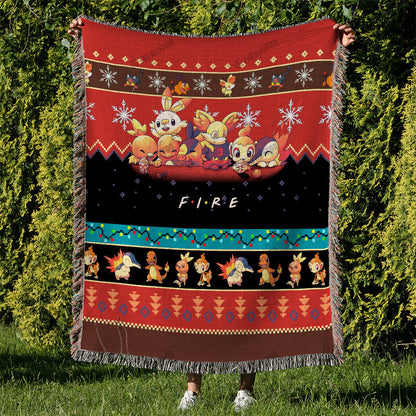 Fire Custom Woven Blanket