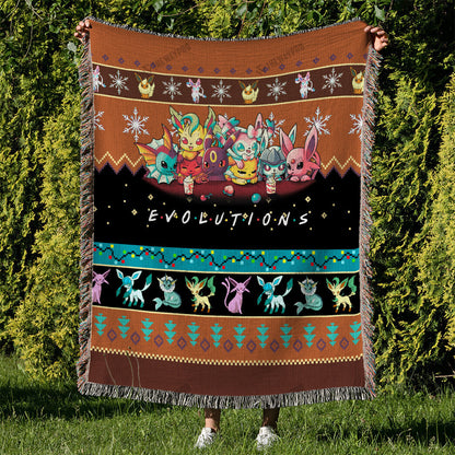 Eevee Evolutions Custom Woven Blanket