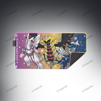 Giratina Palkia Dialga Custom Led Mousepad