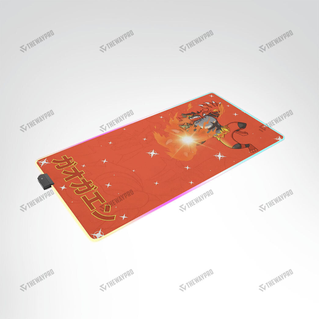 Incineroar Custom Led Mousepad