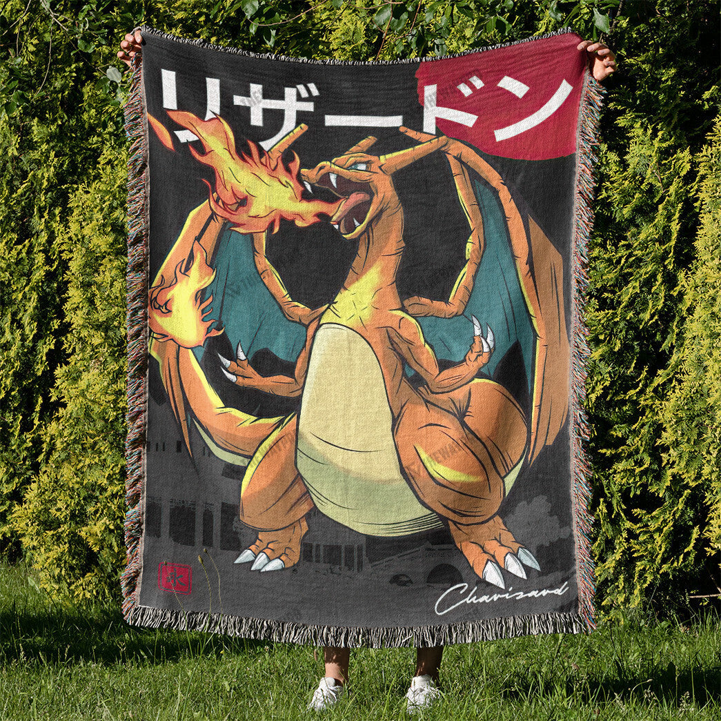 Charizard Custom Woven Blanket