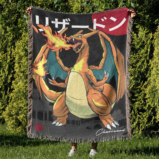 Charizard Custom Woven Blanket