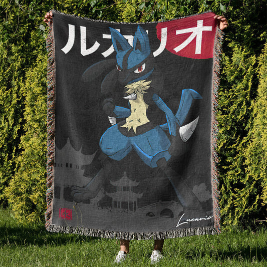 Lucario Custom Woven Blanket
