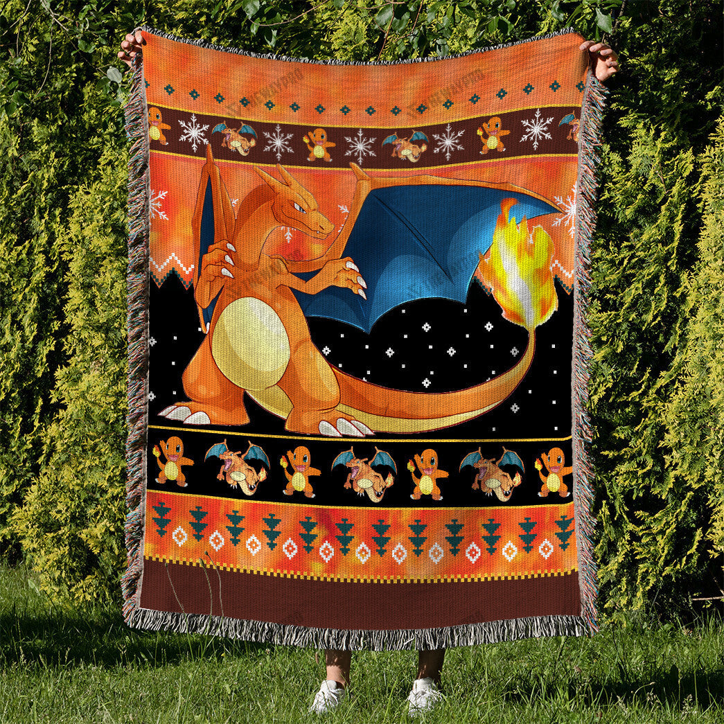 Charizard Custom Woven Blanket