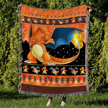Charizard Custom Woven Blanket