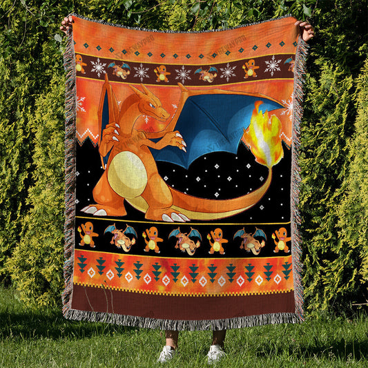 Charizard Custom Woven Blanket