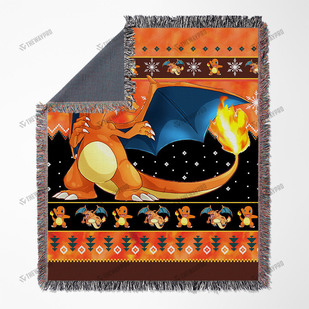 Charizard Custom Woven Blanket