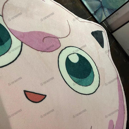 Jigglypuff Custom Shape Rug