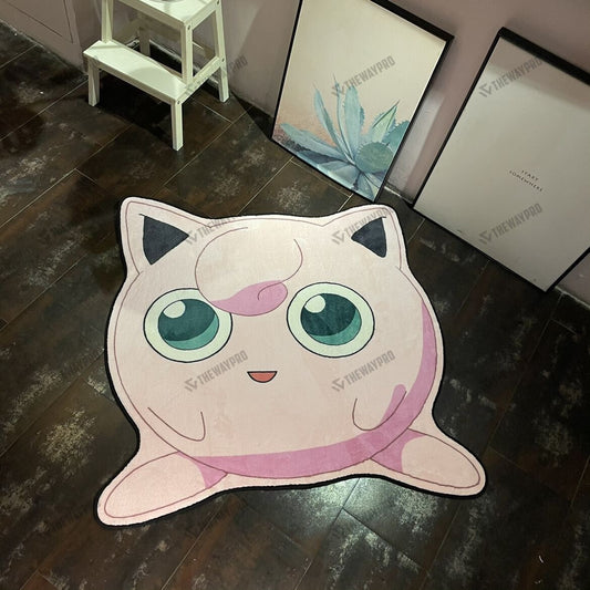 Jigglypuff Custom Shape Rug
