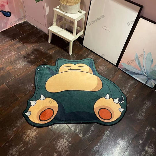 Snorlax Custom Shape Rug