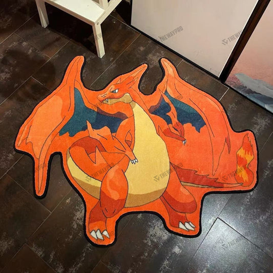 Charizard Custom Shape Rug