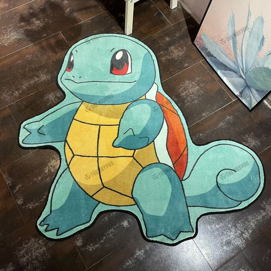 Squirtle Charmander Custom Shape Rug