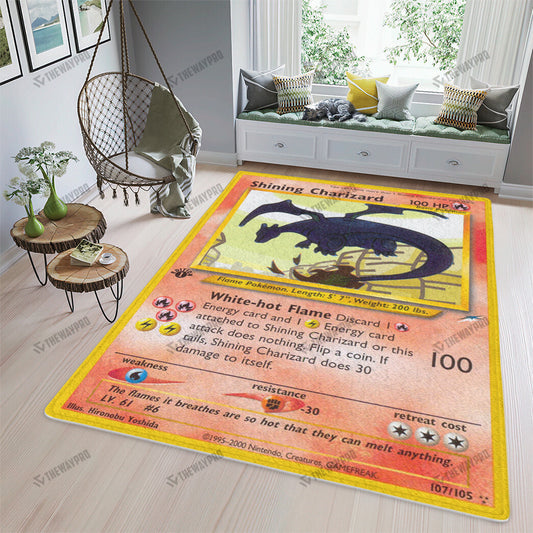 Shining Charizard Custom Rug