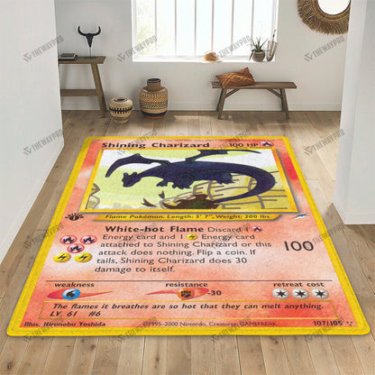 Shining Charizard Custom Rug