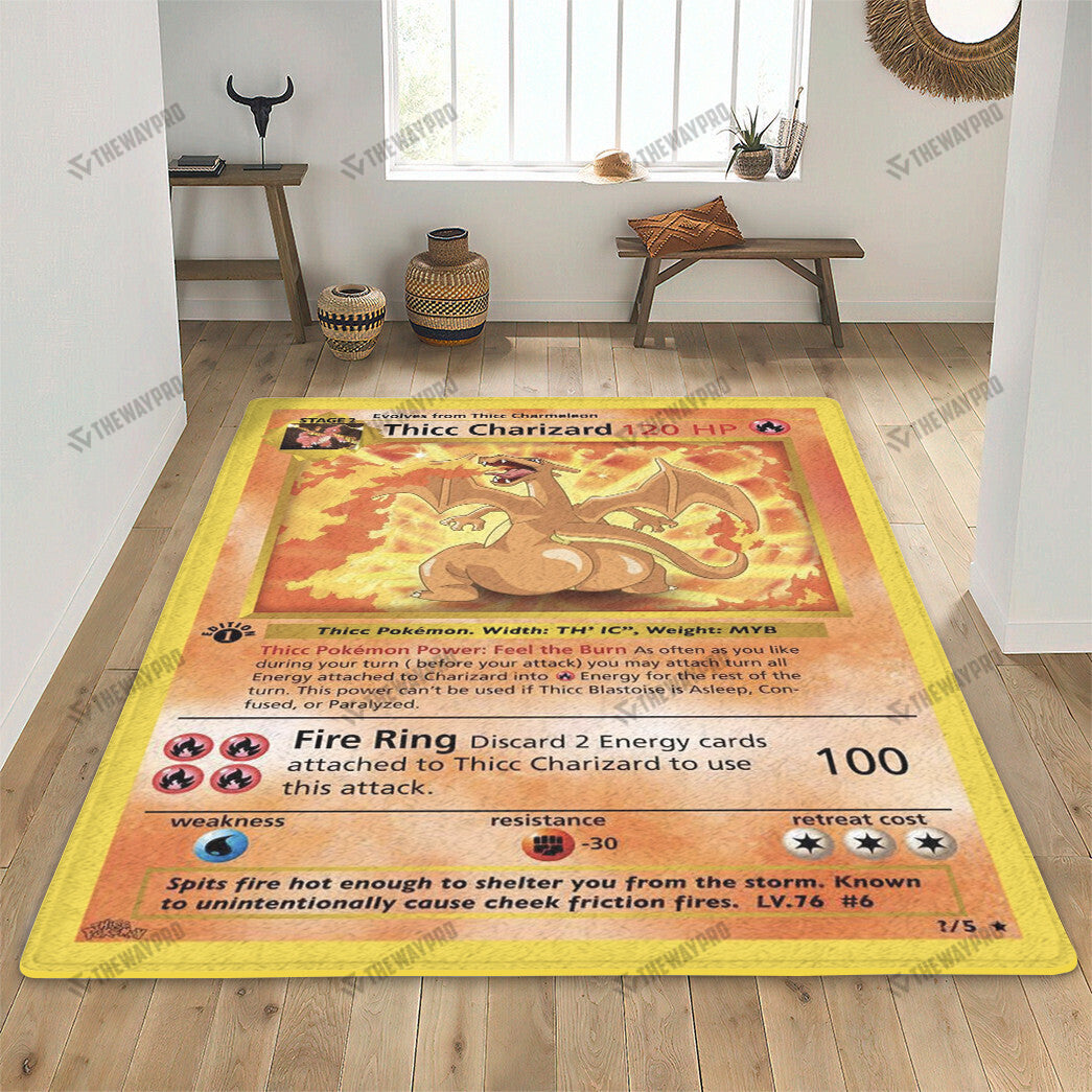 Thicc Charizard Custom Rug