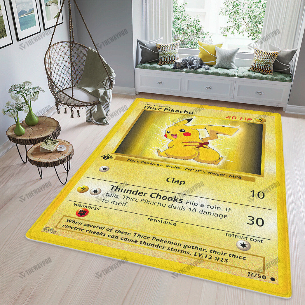 Thicc Pikachu Custom Rug