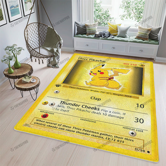 Thicc Pikachu Custom Rug