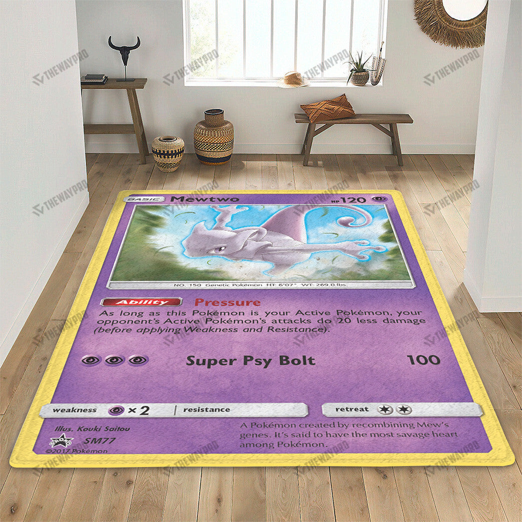 Mewtwo Psychic Custom Rug
