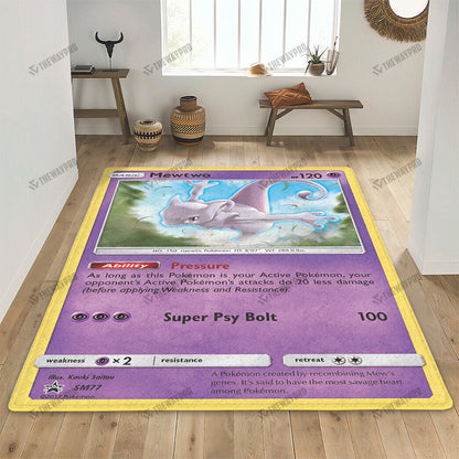 Mewtwo Psychic Custom Rug