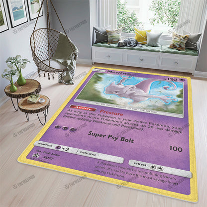 Mewtwo Psychic Custom Rug