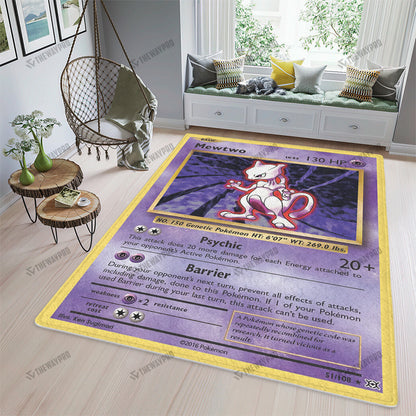 Mewtwo Evolutions Custom Rug