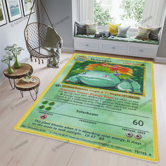 Venusaur Card Custom Rug