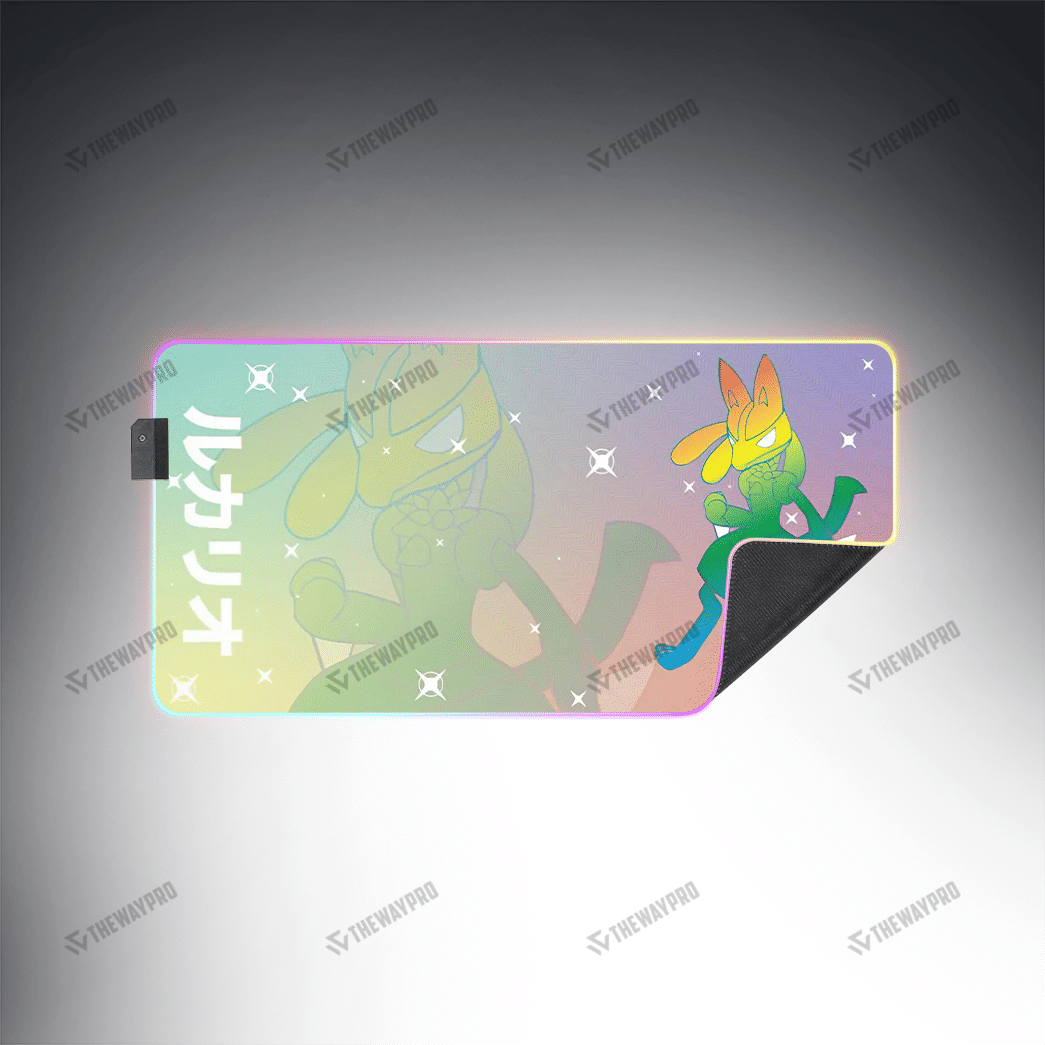 Colorful Lucario Custom Led Mousepad