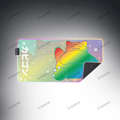 Colorful Snorlax Custom Led Mousepad