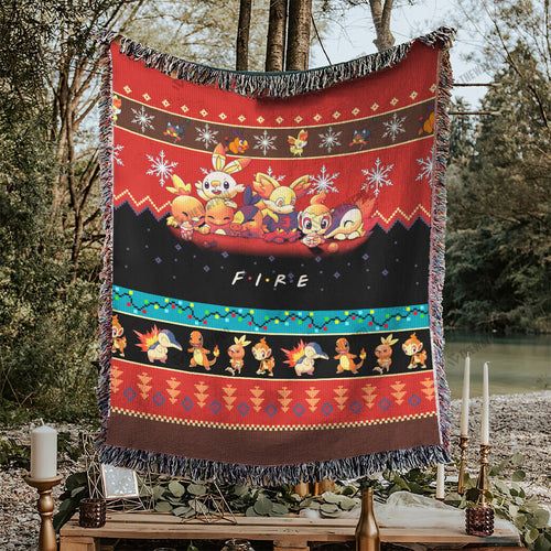 Fire Custom Woven Blanket