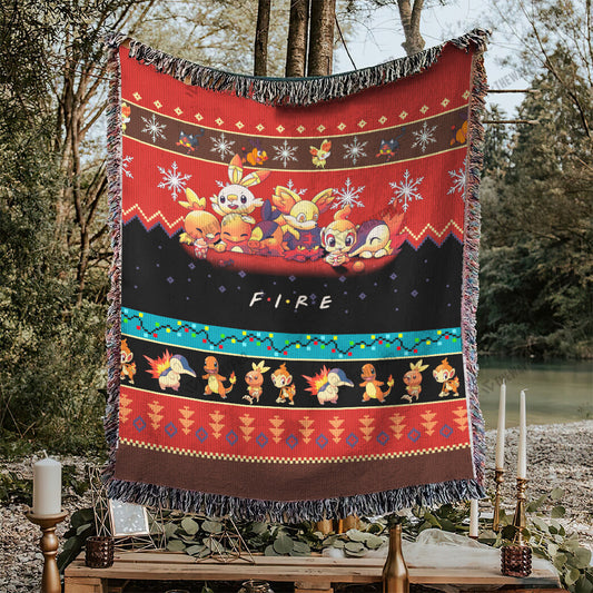 Fire Custom Woven Blanket