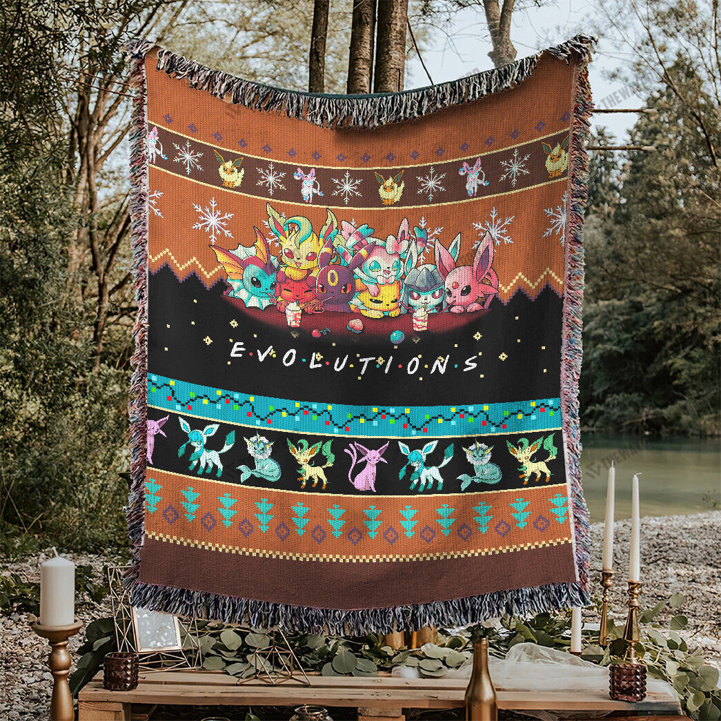 Eevee Evolutions Custom Woven Blanket